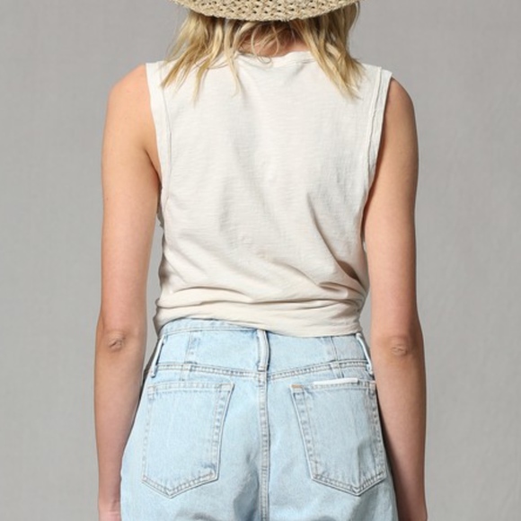 NWT Embroidered Sea Sun Salt 100% Cotton Tank Top - Picture 6 of 7